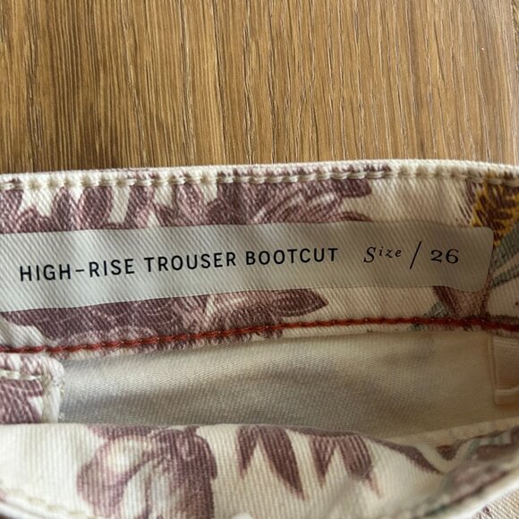 Anthropologie Vintage Style High Waisted Button Fly Bootcut Jeans Size 26 - Picture 4 of 13